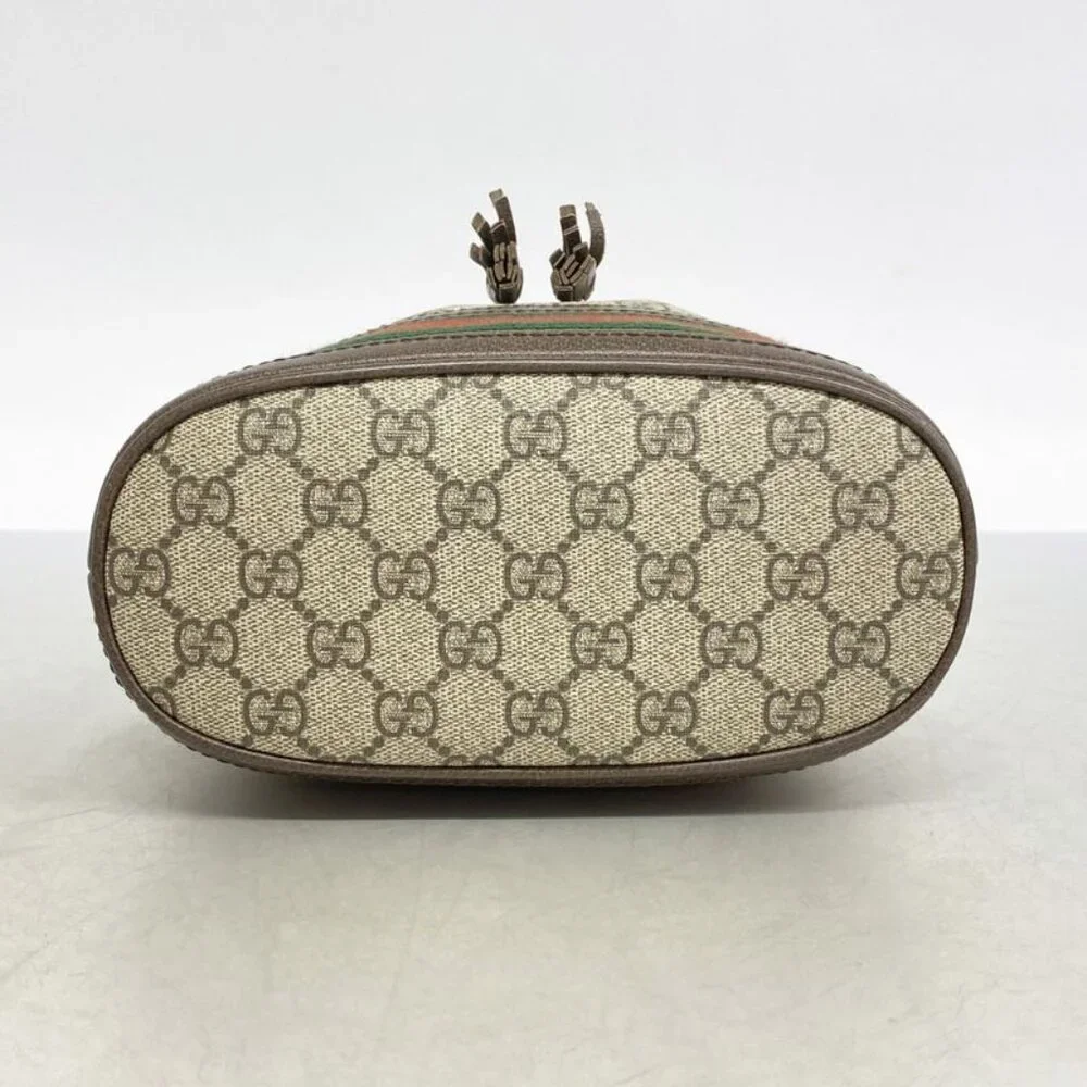 Gucci Handbag GG Supreme Brown Beige Gold 2-Way Bag - Picture 3 of 10